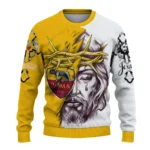 As Roma Sweater Customized Jesus Tear Red White Best Selling