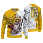 As Roma Sweater Customized Jesus Tear Red White Best Selling