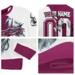 Aston Villa Sweater Custom Jesus Tear Claret White Best Selling