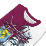 Aston Villa Sweater Custom Jesus Tear Claret White Best Selling