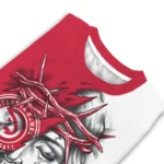 Atlanta Hawks Sweater Custom Jesus Tear Red White Best Selling