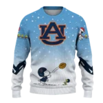 Auburn Tigers Sweater Custom Winter Football Snoopy Blue White Best Selling