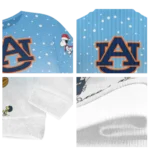 Auburn Tigers Sweater Custom Winter Football Snoopy Blue White Best Selling