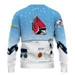 Ball State Cardinals Sweater Customized Winter Football Snoopy Blue White Best Selling