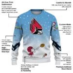 Ball State Cardinals Sweater Customized Winter Football Snoopy Blue White Best Selling