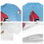Ball State Cardinals Sweater Customized Winter Football Snoopy Blue White Best Selling
