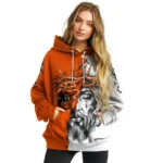 Baltimore Orioles Hoodie Custom Jesus Tear Orange Best Selling