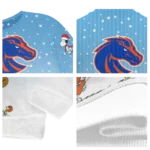 Boise State Broncos Sweater Custom Winter Football Snoopy Blue White Best Selling