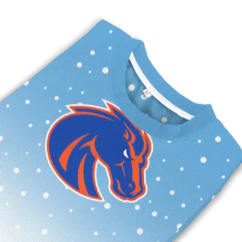 Boise State Broncos Sweater Custom Winter Football Snoopy Blue White Top Rated