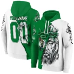 Boston Celtics Hoodie Custom Jesus Tear Green Best Selling
