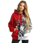 Bournemouth Hoodie Customized Jesus Tear Red Best Selling