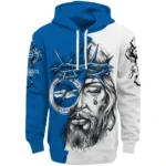 Brighton Hove Albion Hoodie Custom Jesus Tear Blue Best Selling