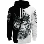 Brooklyn Nets Hoodie Customized Jesus Tear Black Best Selling