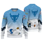 Buffalo Bulls Sweater Personalized Winter Football Snoopy Blue White Best Selling