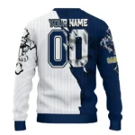 Buffalo Sabres Sweater Customized Jesus Tear Navy Blue White Best Selling