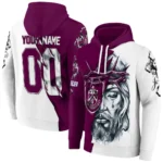 Burnley Hoodie Customized Jesus Tear Burgundy Best Selling