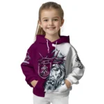 Burnley Hoodie Customized Jesus Tear Burgundy Best Selling