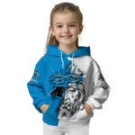 Carolina Panthers Hoodie Custom Jesus Tear Blue Best Selling