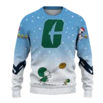 Charlotte 49ers Sweater Custom Winter Football Snoopy Blue White Best Selling