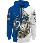 Chelsea Hoodie Personalized Jesus Tear Royal Blue Best Selling
