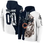 Chicago Bears Hoodie Customized Jesus Tear Blue Best Selling