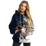 Chicago Bears Hoodie Customized Jesus Tear Blue Best Selling