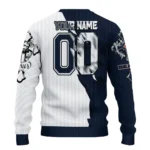 Chicago Bears Sweater Customized Jesus Tear Blue White Best Selling
