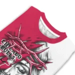 Chicago Bulls Sweater Personalized Jesus Tear Red White Best Selling