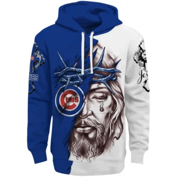 Chicago Cubs Hoodie Personalized Jesus Tear Blue Best Selling
