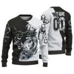 Chicago White Sox Sweater Custom Jesus Tear Black White Best Selling