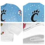 Cincinnati Bearcats Sweater Custom Winter Football Snoopy Blue White Best Selling