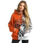 Cincinnati Bengals Hoodie Personalized Jesus Tear Orange Best Selling