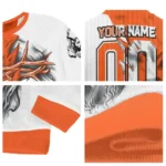 Cincinnati Bengals Sweater Personalized Jesus Tear Orange White Best Selling