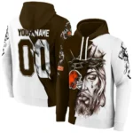 Cleveland Browns Hoodie Custom Jesus Tear Brown Best Selling