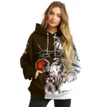 Cleveland Browns Hoodie Custom Jesus Tear Brown Best Selling