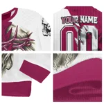 Cleveland Cavaliers Sweater Custom Jesus Tear Wine White Best Selling