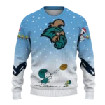 Coastal Carolina Chanticleers Sweater Personalized Winter Football Snoopy Blue White Best Selling