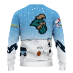 Coastal Carolina Chanticleers Sweater Personalized Winter Football Snoopy Blue White Best Selling
