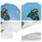 Coastal Carolina Chanticleers Sweater Personalized Winter Football Snoopy Blue White Best Selling