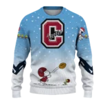 Colgate Raiders Sweater Custom Winter Football Snoopy Blue White Best Selling