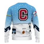 Colgate Raiders Sweater Custom Winter Football Snoopy Blue White Best Selling