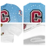 Colgate Raiders Sweater Custom Winter Football Snoopy Blue White Best Selling