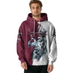 Colorado Avalanche Hoodie Personalized Jesus Tear Burgundy Best Selling