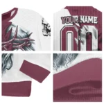 Colorado Avalanche Sweater Personalized Jesus Tear Burgundy White Best Selling