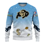 Colorado Buffaloes Sweater Customized Winter Football Snoopy Blue White Best Selling