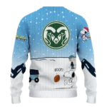 Colorado State Rams Sweater Personalized Winter Football Snoopy Blue White Best Selling