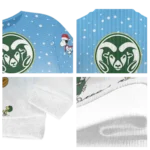 Colorado State Rams Sweater Personalized Winter Football Snoopy Blue White Best Selling