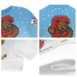 Cornell Big Red Sweater Customized Winter Football Snoopy Blue White Best Selling