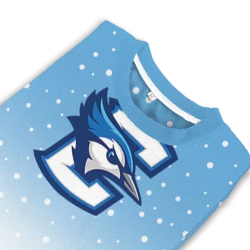 Creighton Bluejays Sweater Custom Winter Football Snoopy Blue White Top Rated