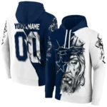 Dallas Cowboys Hoodie Customized Jesus Tear Blue Best Selling